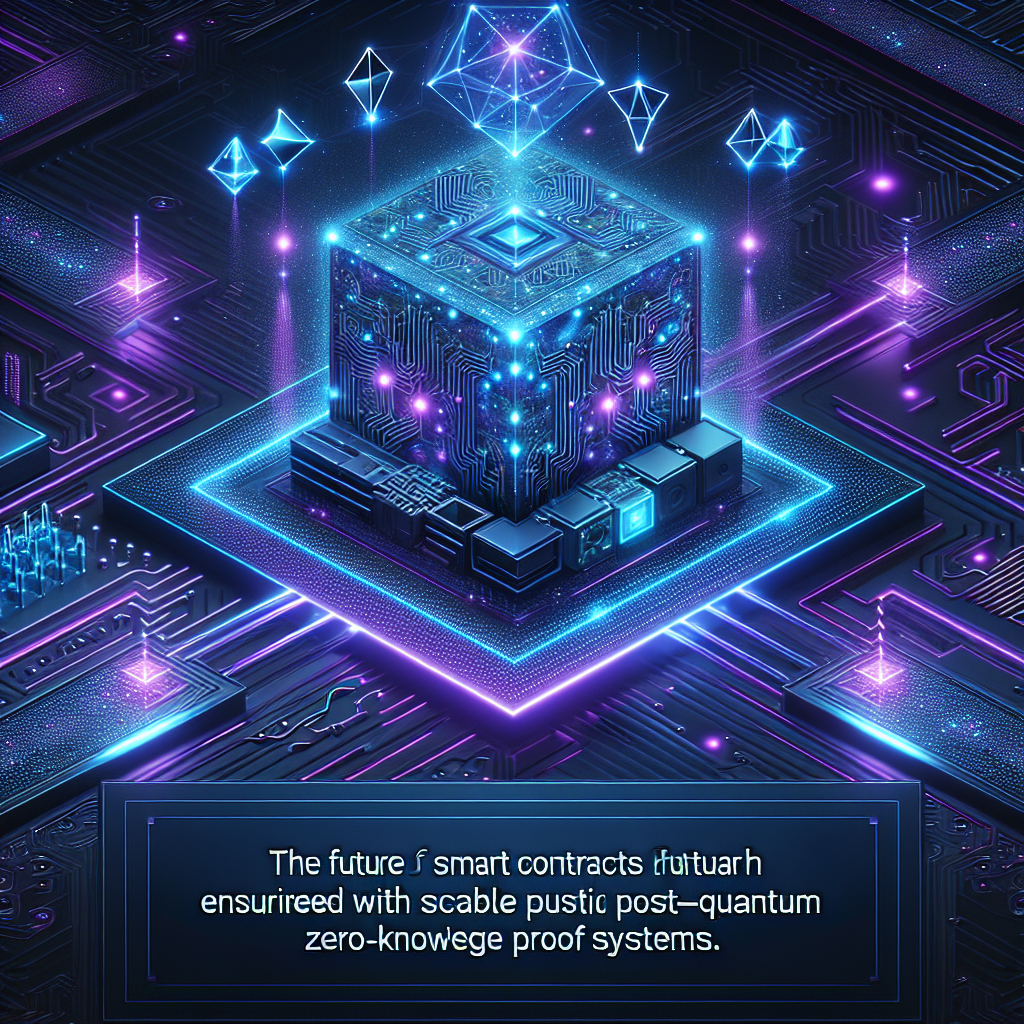 Illustration about Scalable Post-Quantum Zero-Knowledge Proof Systems for Privacy-preserving Smart Contracts